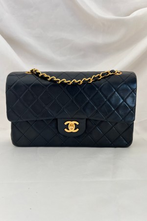 Chanel Lambskin Double Flap Bag Medium