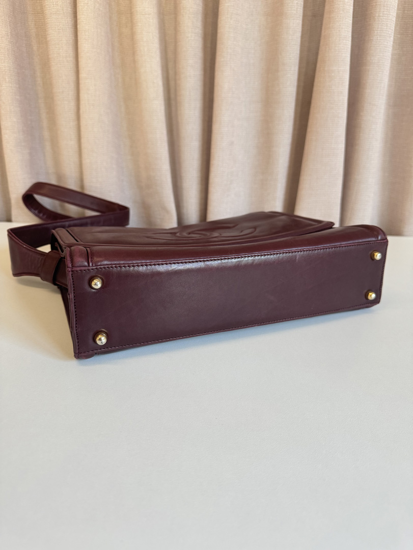 Chanel Burgundy Coco Crossbody Bag