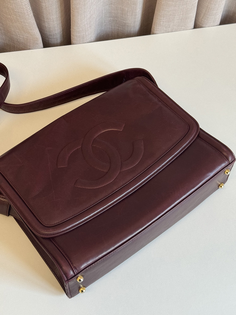 Chanel Burgundy Coco Crossbody Bag