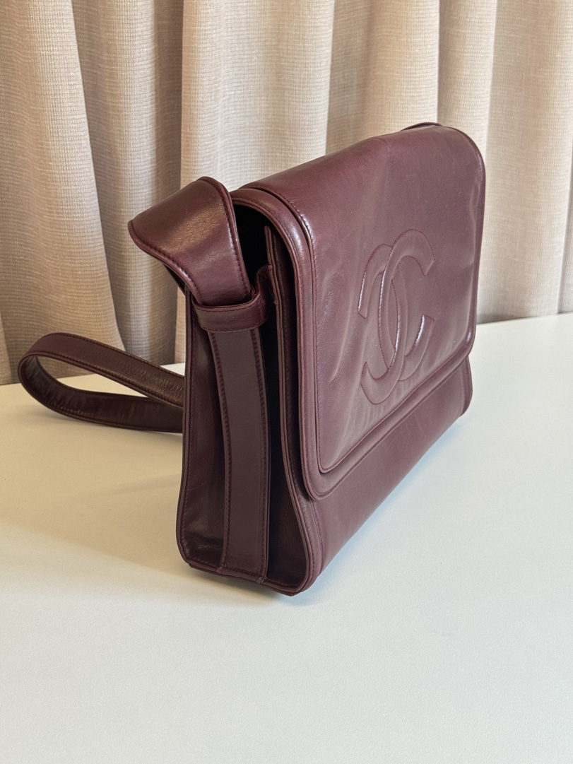 Chanel Burgundy Coco Crossbody Bag