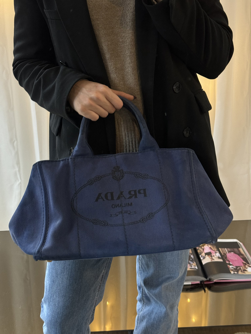 Prada Denim Canapa Bag