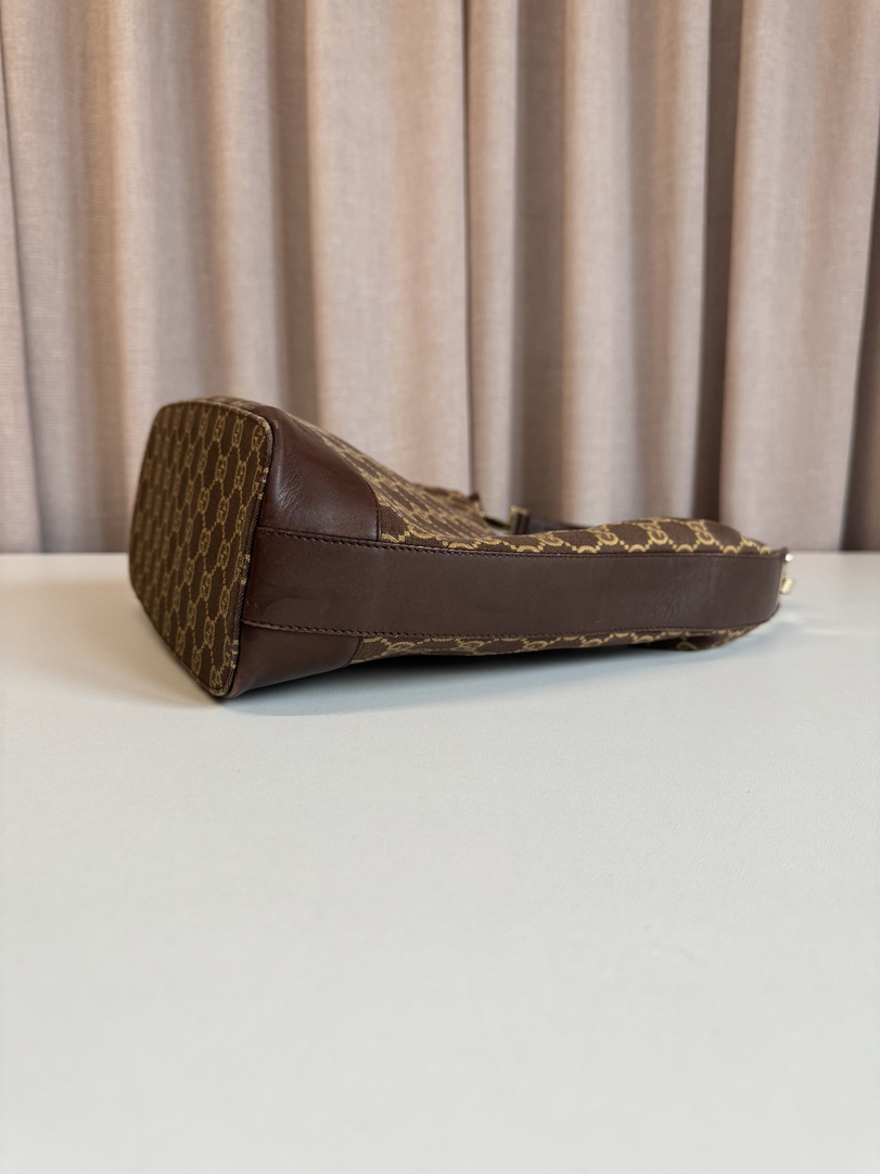 Gucci Dark Brown GG Canvas Shoulder Bag
