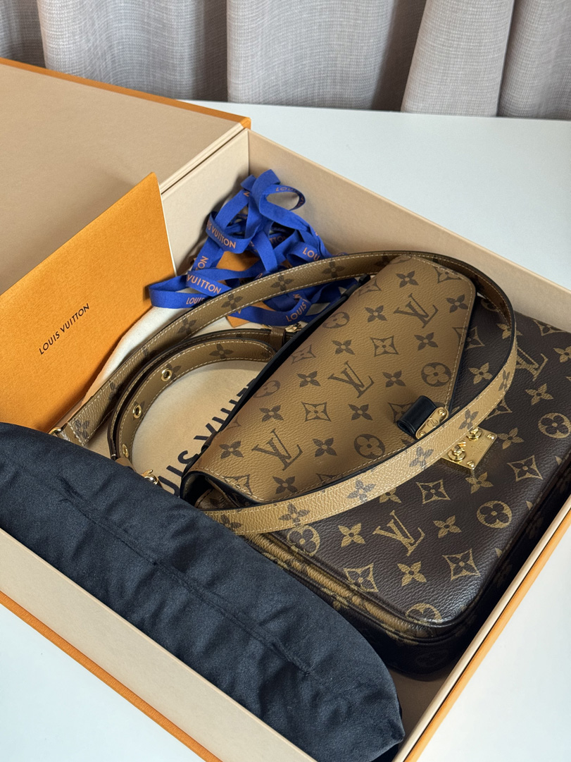 Tas Lv Pochette Metis Reverse Canvas Louis Vuitton Pochette Metis