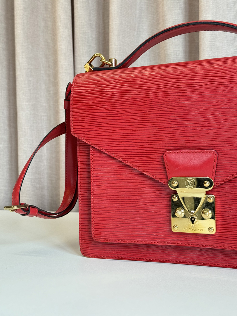Louis Vuitton Monceau Red