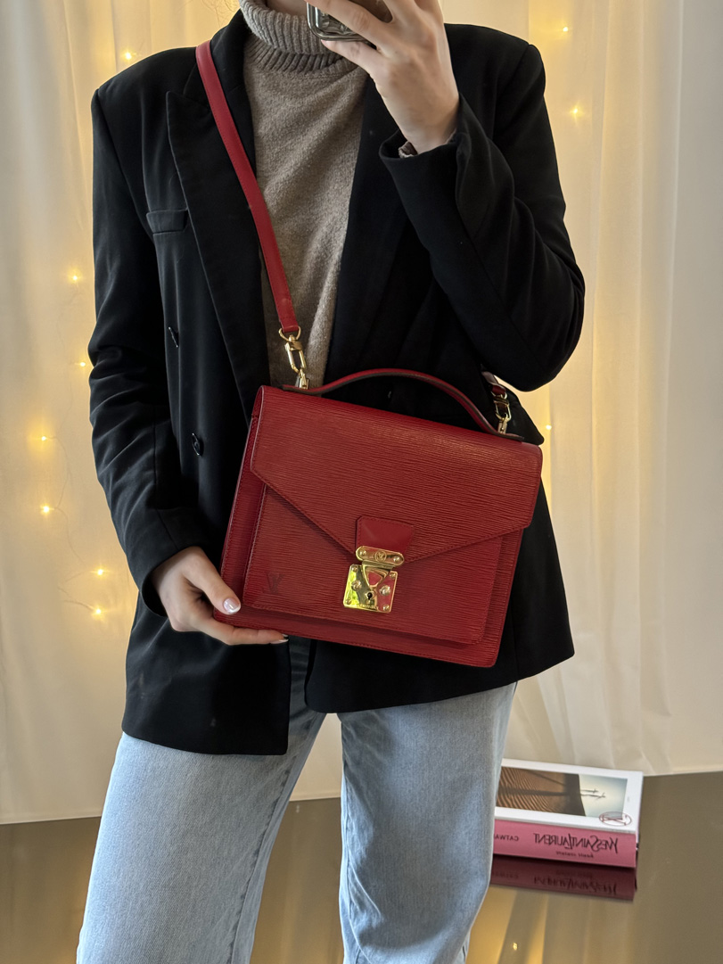 Louis Vuitton Monceau Red