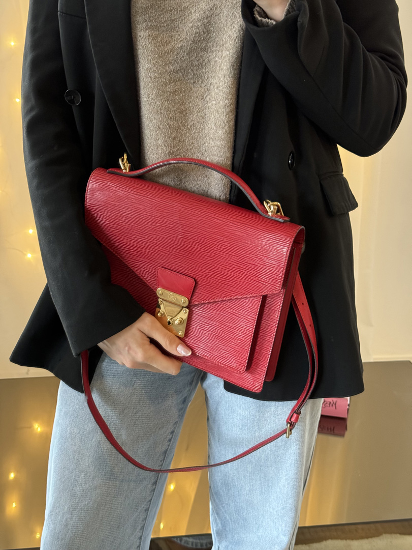 Louis Vuitton Monceau Red