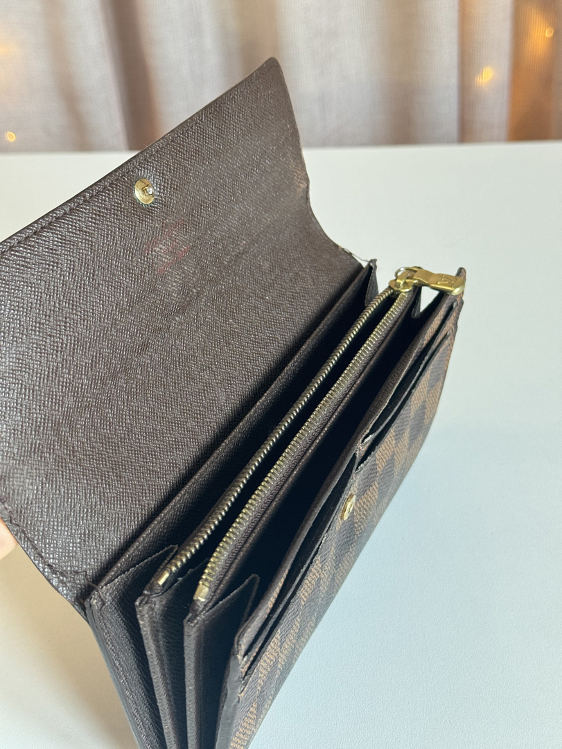 Louis Vuitton Long Wallet Damier Ebene
