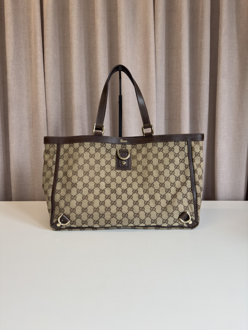 Gucci GG Canvas Brown Shopper