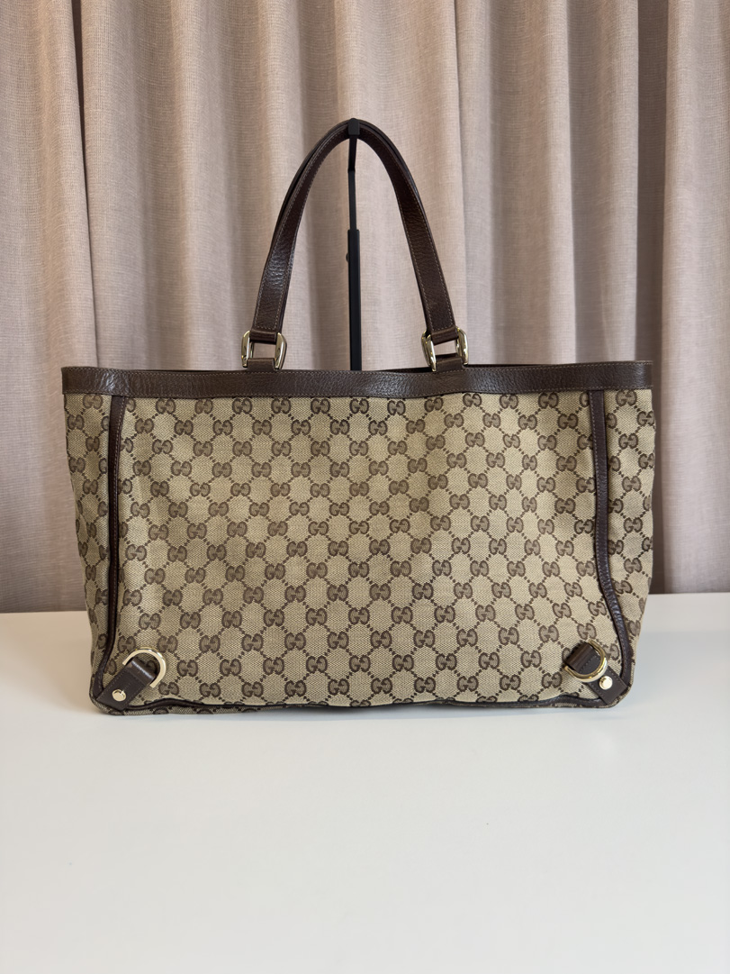Gucci GG Canvas Brown Shopper
