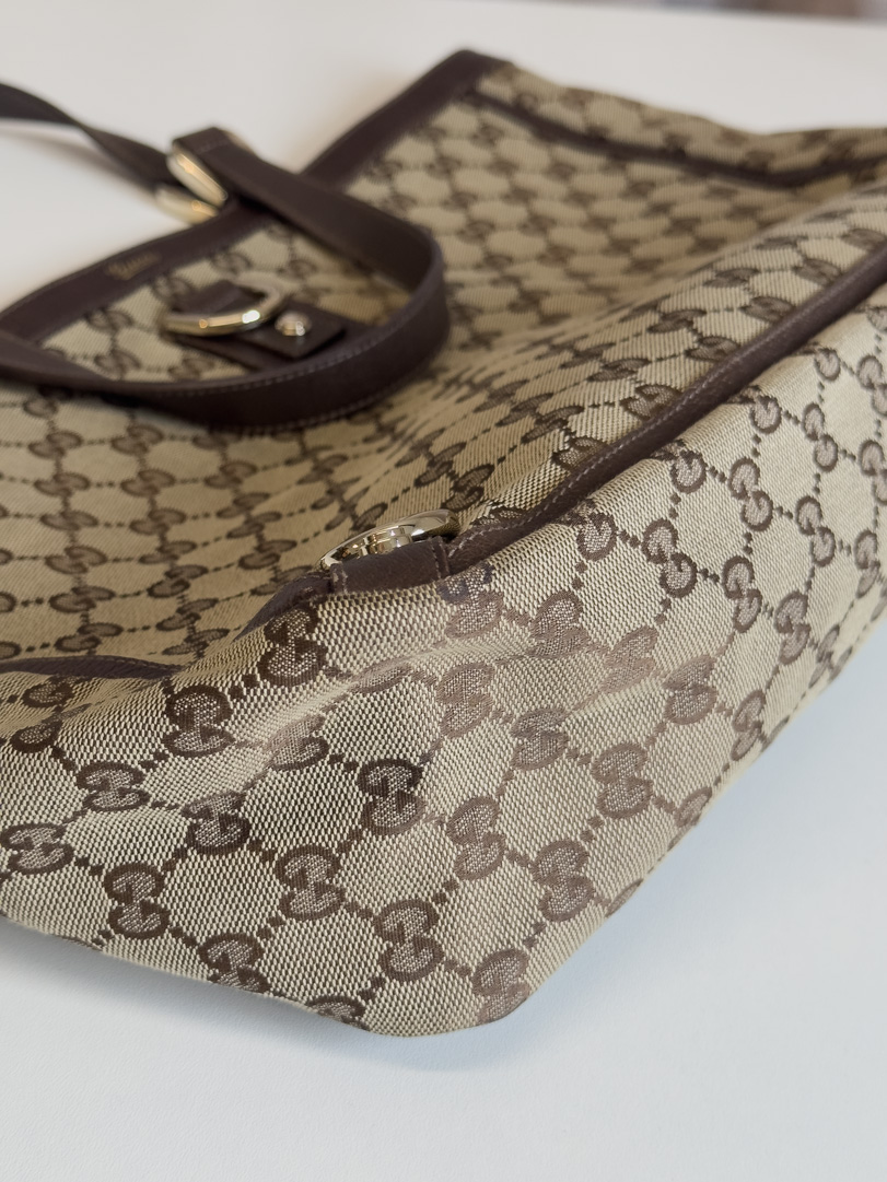 Gucci GG Canvas Brown Shopper
