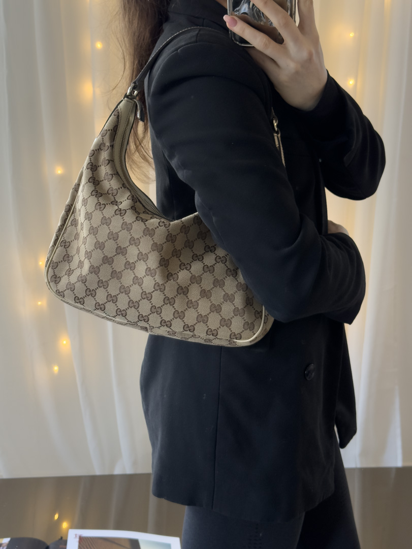 Gucci Hobo GG Canvas Bag