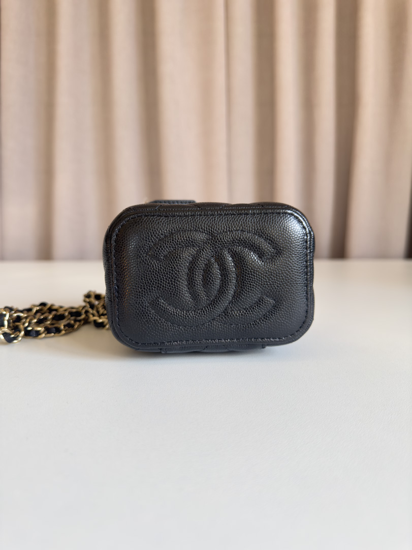 Chanel Black Vanity Bag - Afbeelding 4