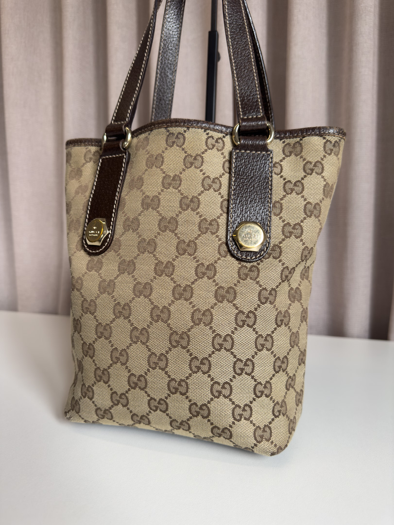 Gucci Canvas Mini Tote - Image 2