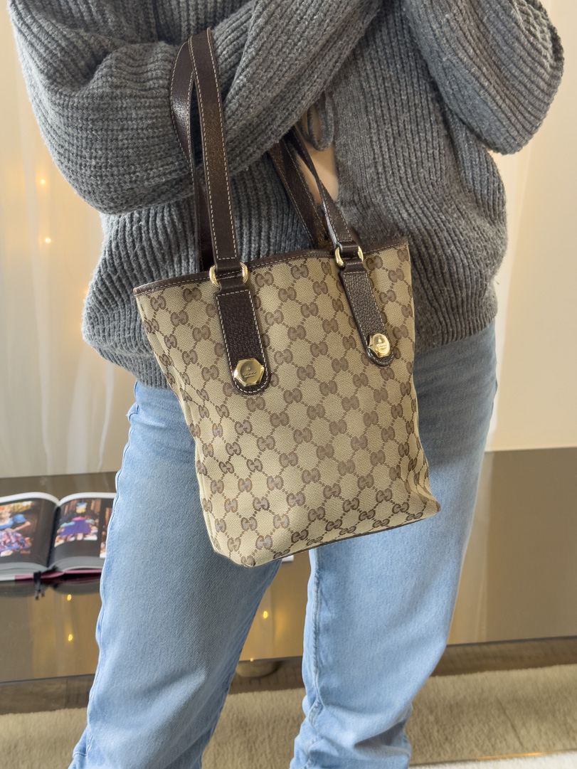 Gucci Canvas Mini Tote - Image 12