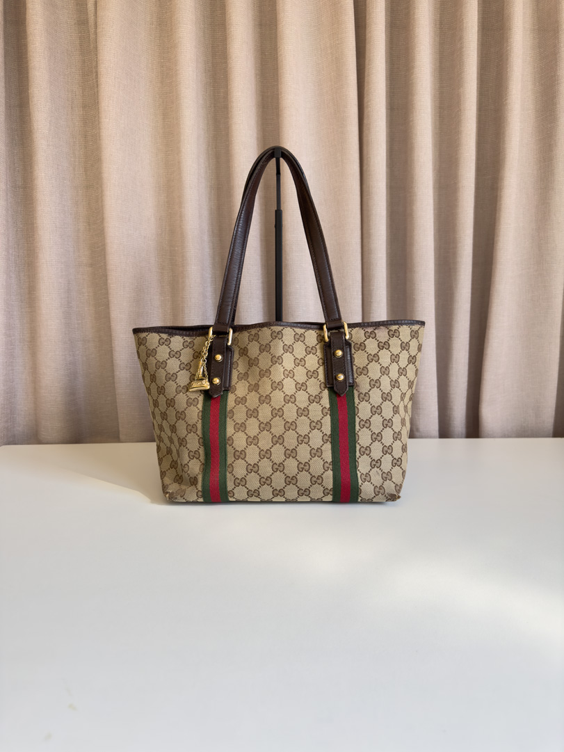 Gucci Canvas Cherry Tote