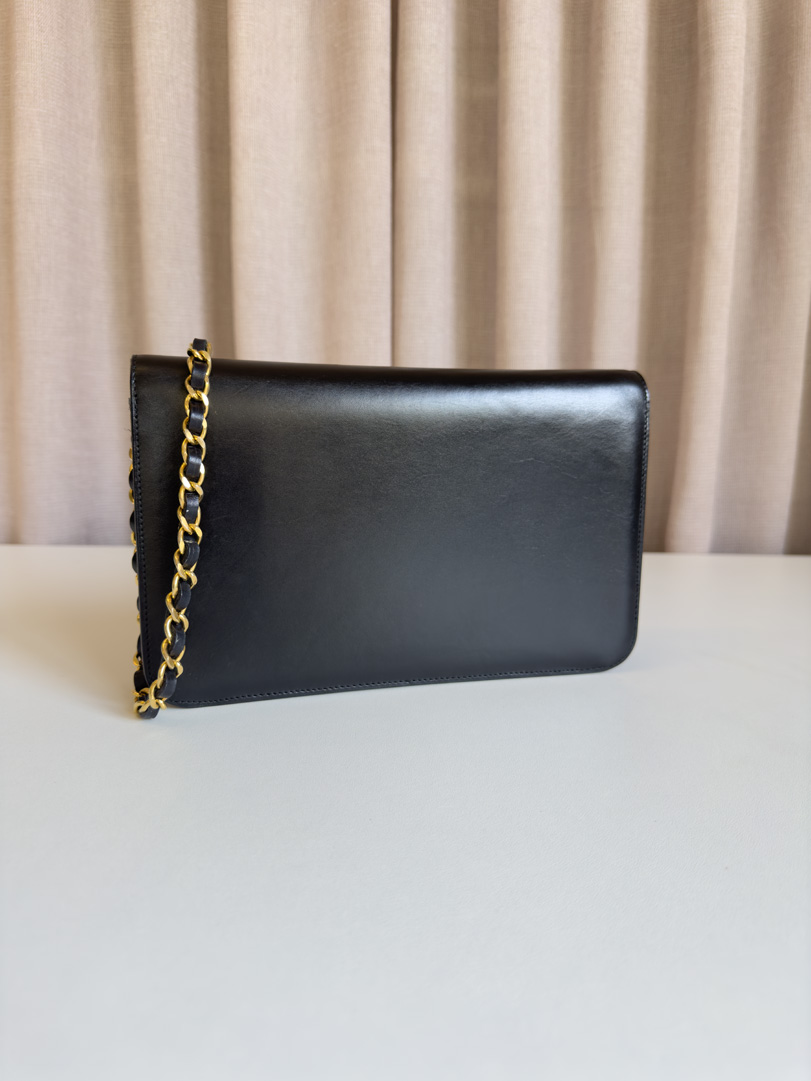 Chanel Black Leather Single Flap - Image 4