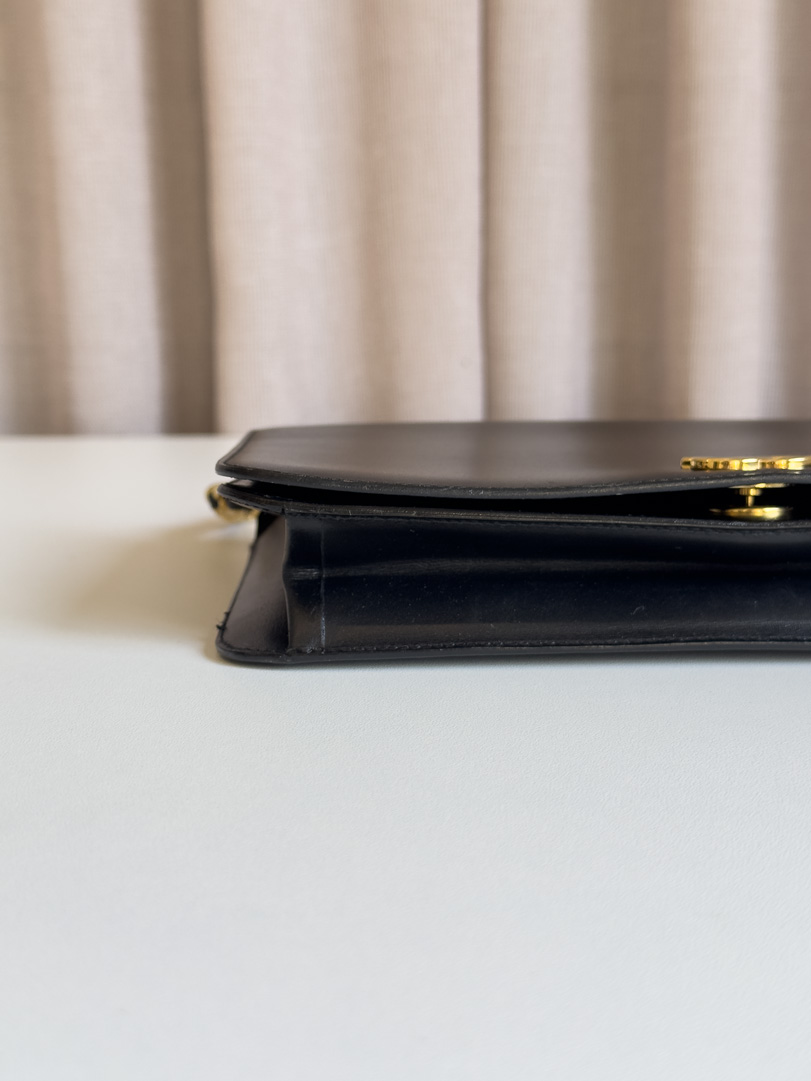 Chanel Black Leather Single Flap - Image 5