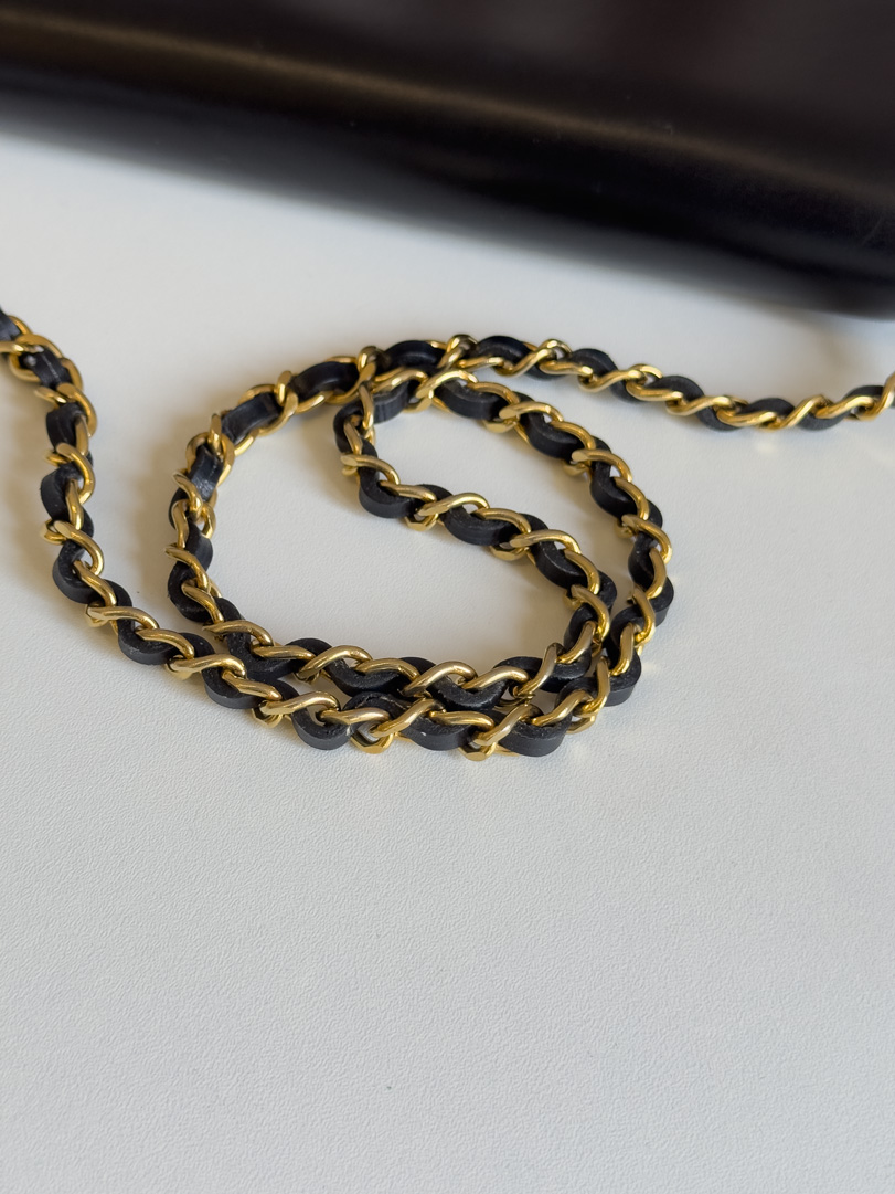 Chanel Black Leather Single Flap - Image 8