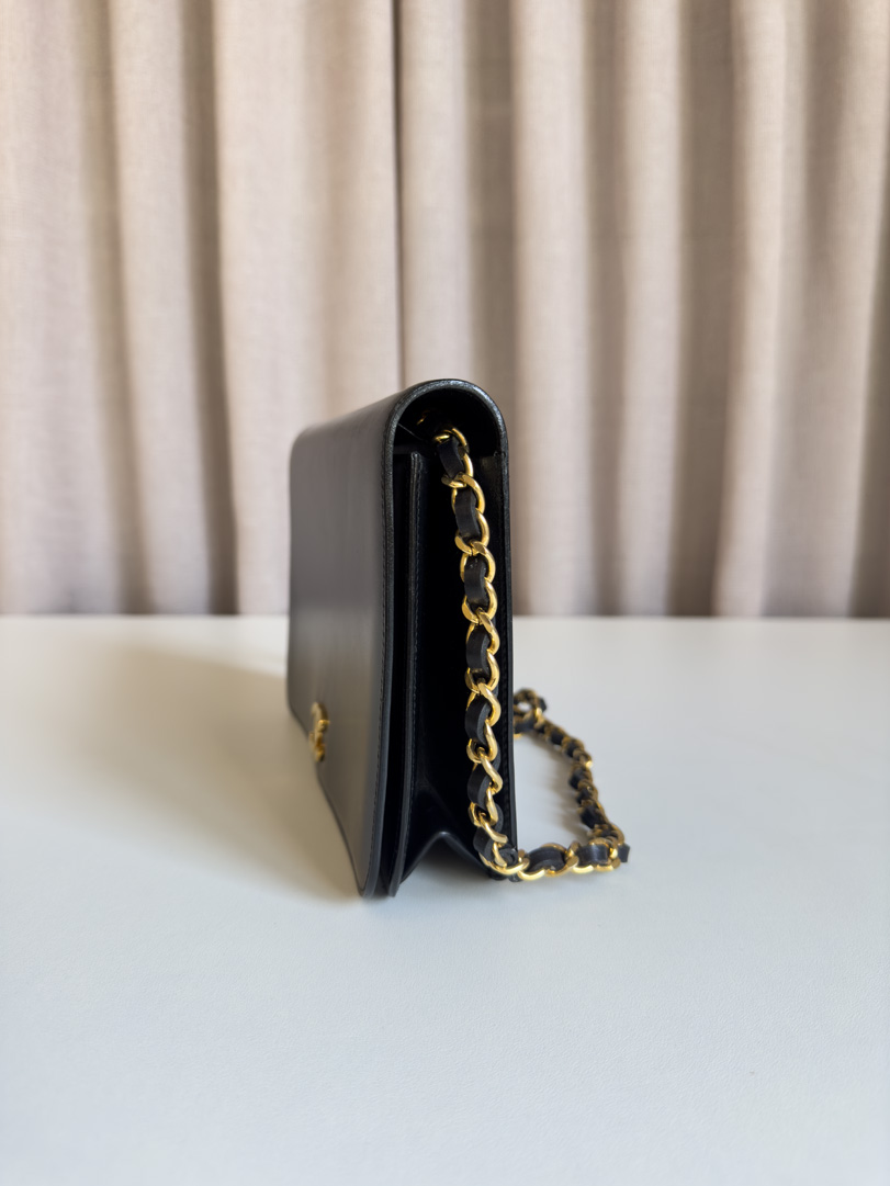 Chanel Black Leather Single Flap - Image 10