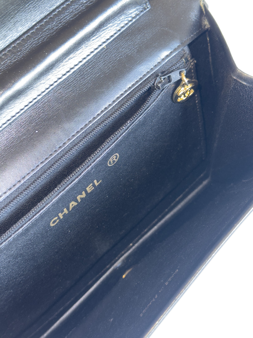 Chanel Black Leather Single Flap - Image 12