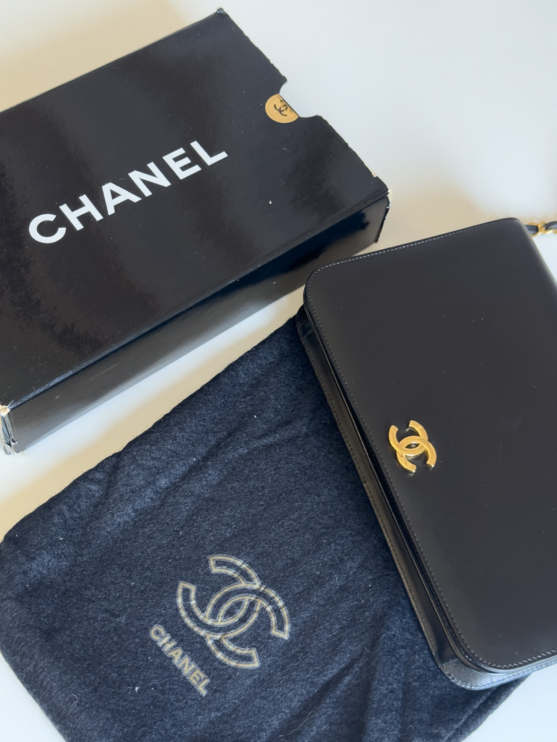 Chanel Black Leather Single Flap - Image 13