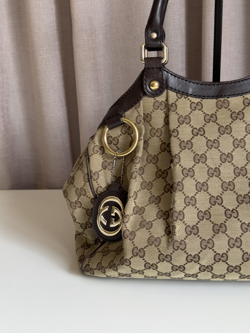 Gucci GG Canvas Shoulder Bag - Image 2