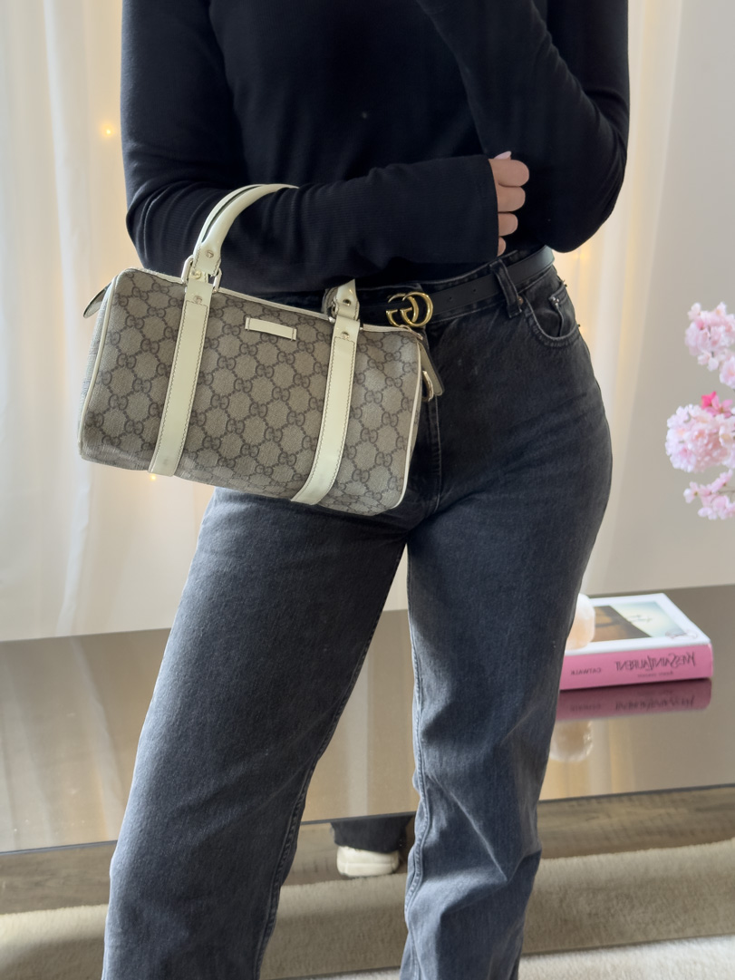 Gucci Supreme Boston Hand Bag