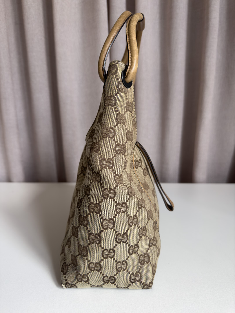 Gucci Canvas Shoulder Bag - Afbeelding 4