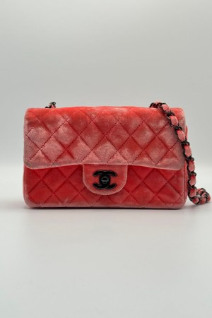 Chanel Single Flap Bag Velvet