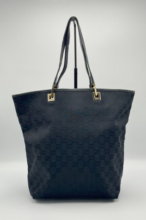 Gucci Black Canvas Tote