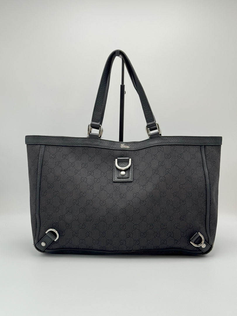 Gucci Canvas Tote Black