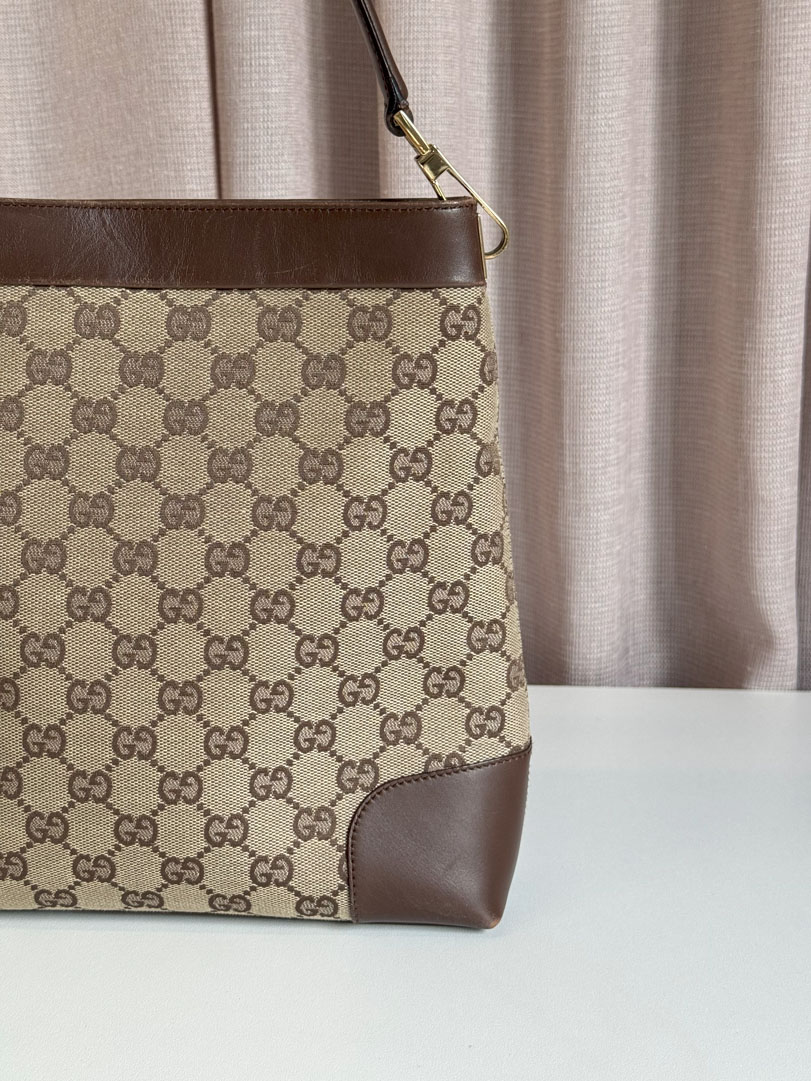 Gucci Canvas Shoulder Bag - Afbeelding 2