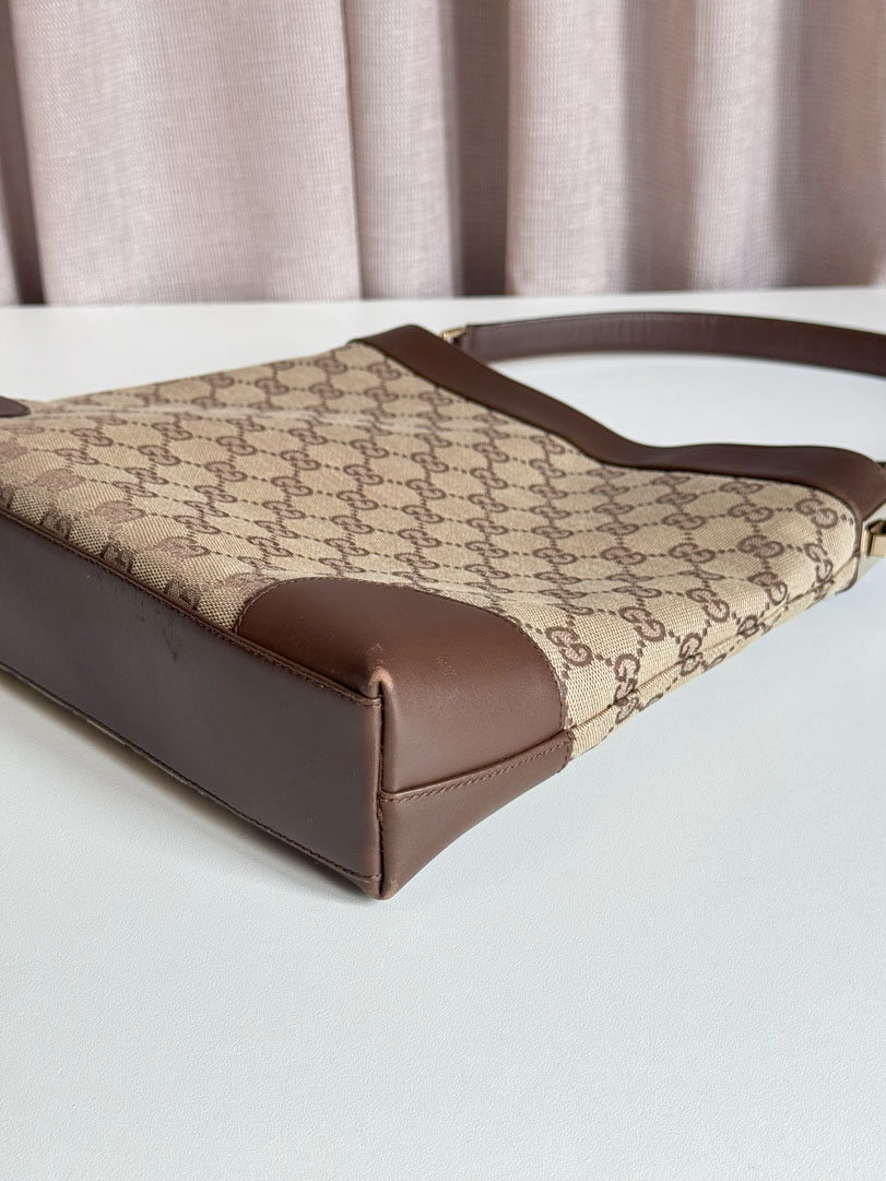 Gucci Canvas Shoulder Bag - Afbeelding 5