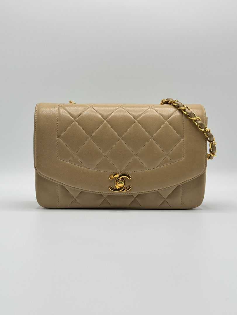 Chanel Diana Small Lambskin Leather