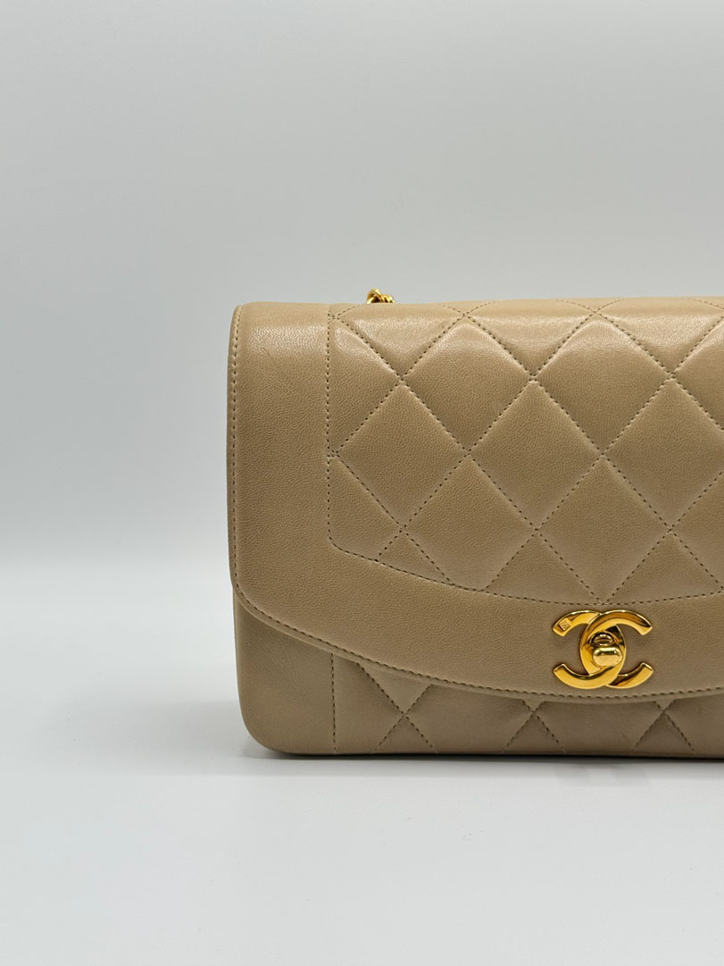 Chanel Diana Small Lambskin Leather