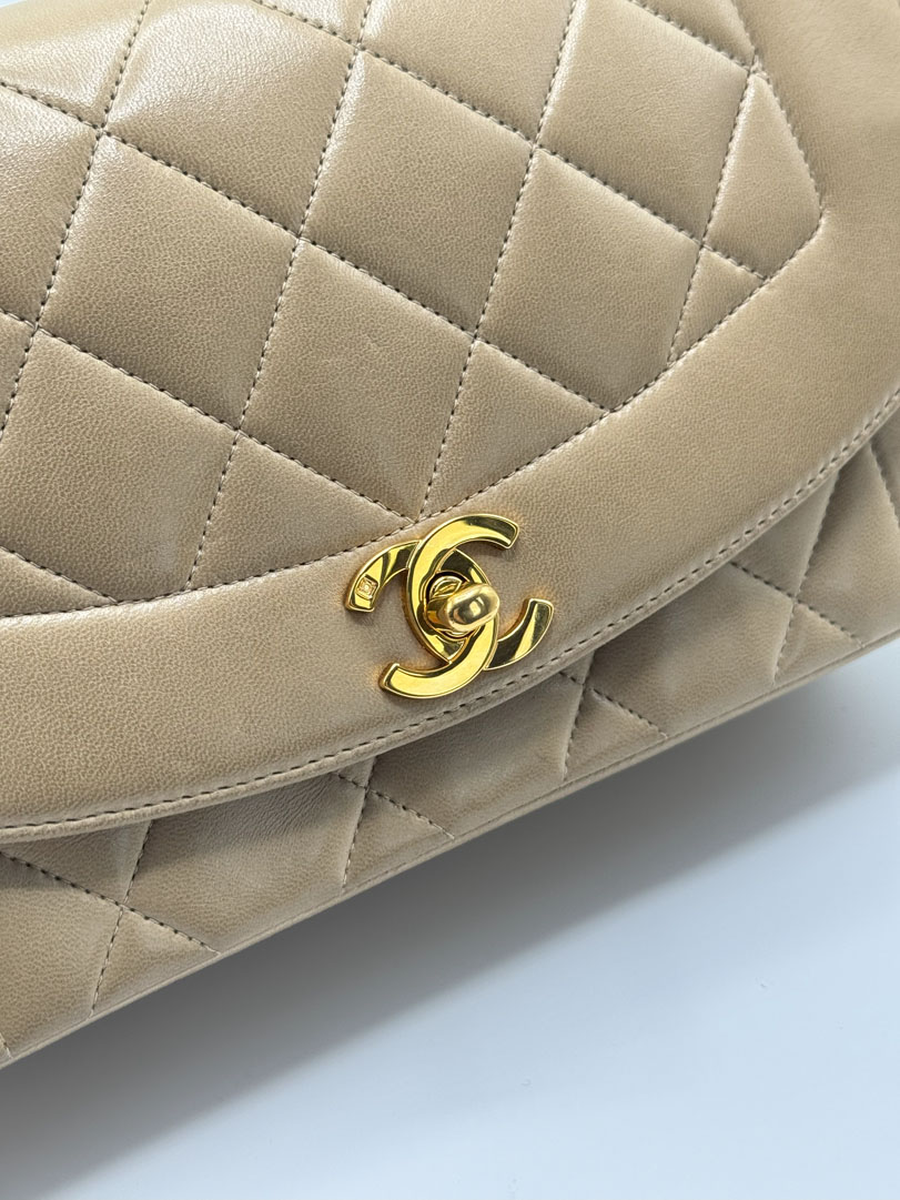 Chanel Diana Small Lambskin Leather