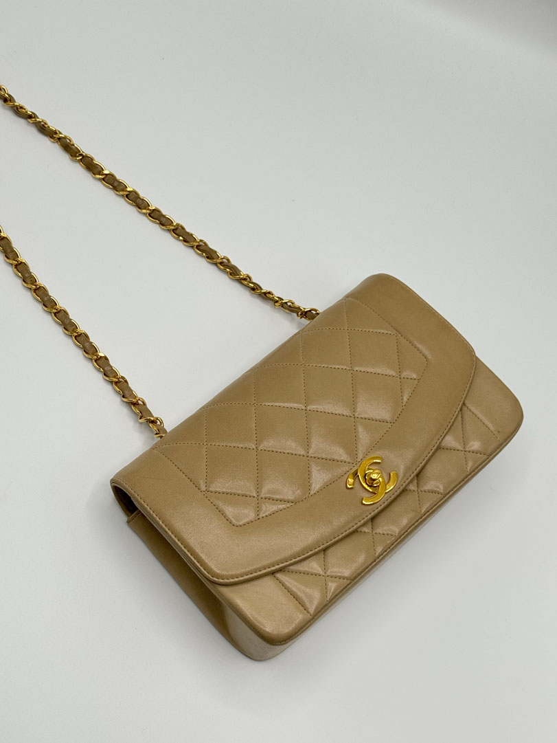 Chanel Diana Small Lambskin Leather