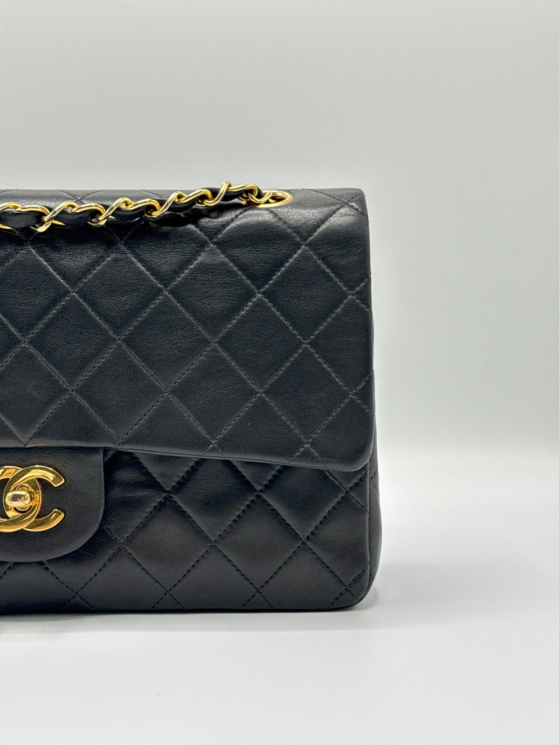 Chanel Double Flap Bag Medium Lambskin Leather