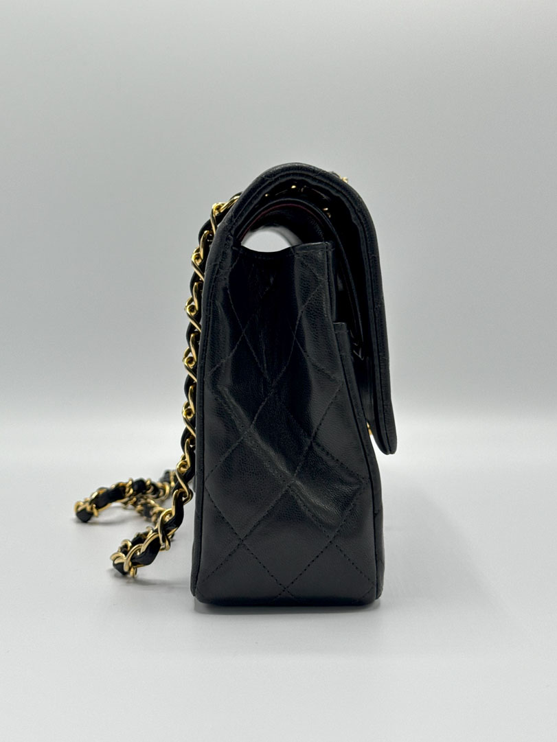 Chanel Double Flap Bag Medium Lambskin Leather