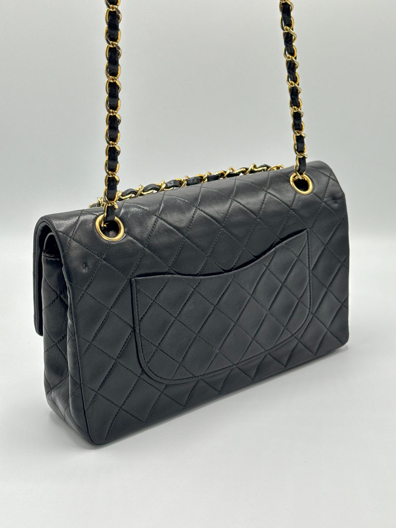 Chanel Double Flap Bag Medium Lambskin Leather