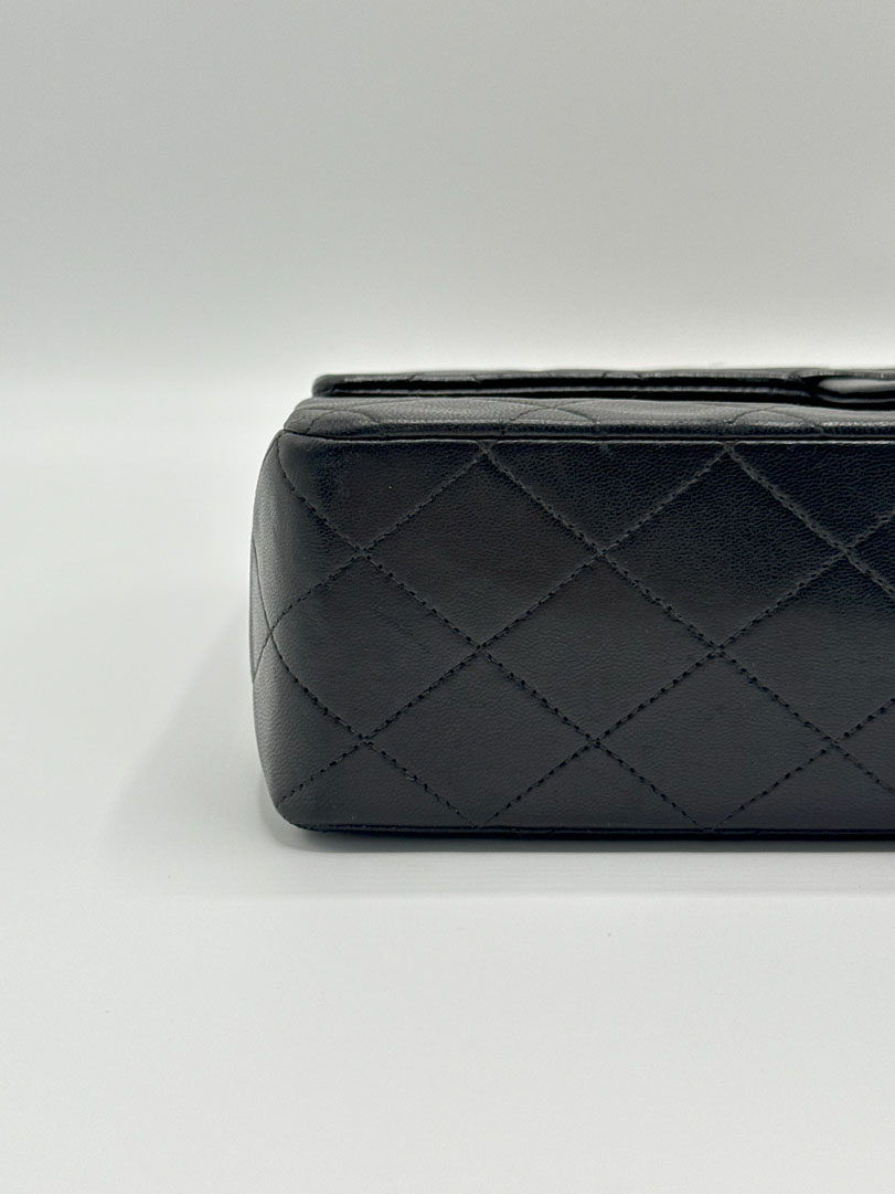 Chanel Double Flap Bag Medium Lambskin Leather