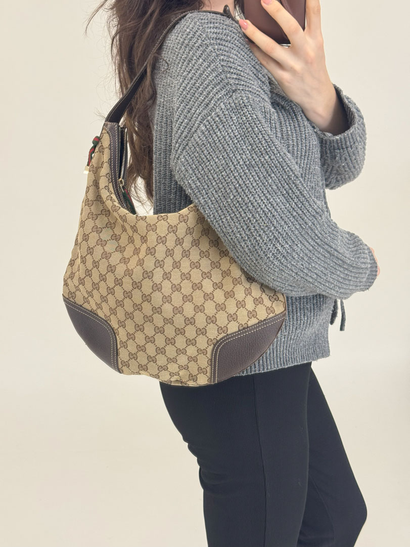 Gucci Canvas Shoulder Bag