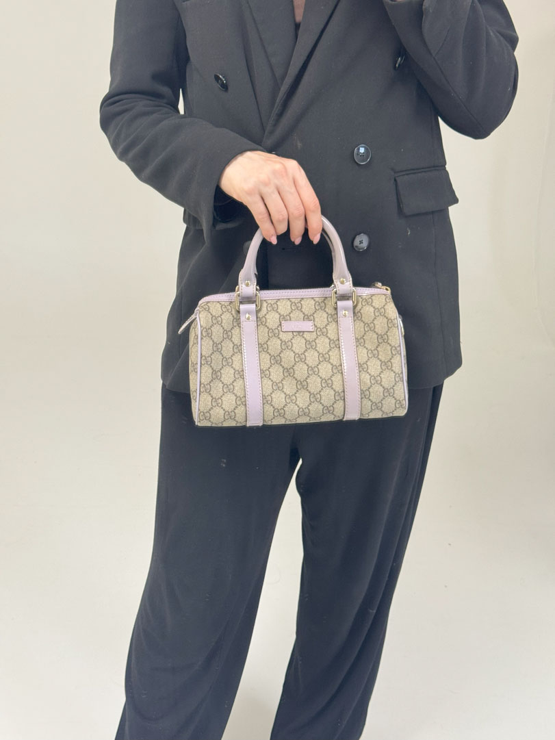 Gucci GG Supreme Mini Boston Bag