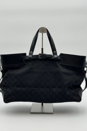 Gucci GG Canvas Hand Bag Black