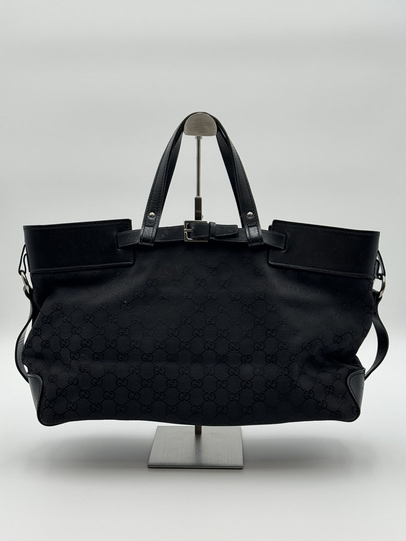 Gucci GG Canvas Hand Bag Black