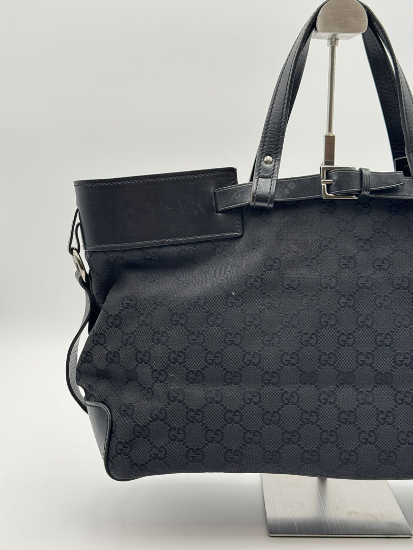 Gucci GG Canvas Hand Bag Black