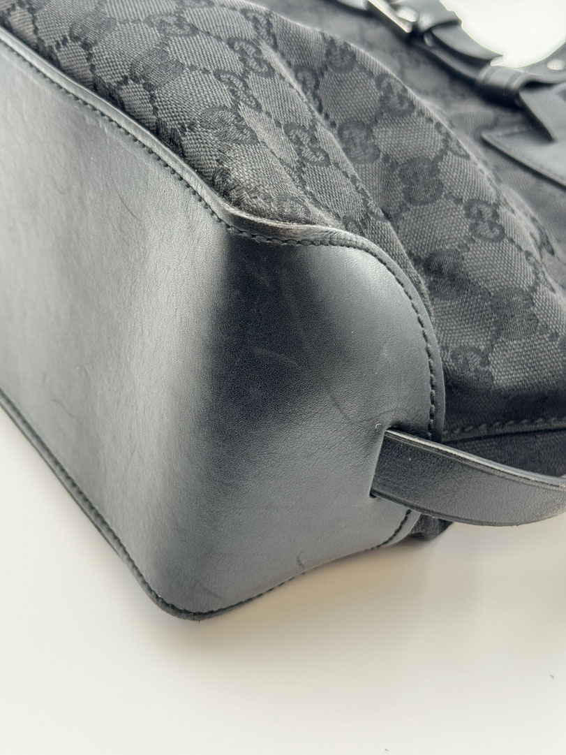 Gucci GG Canvas Hand Bag Black