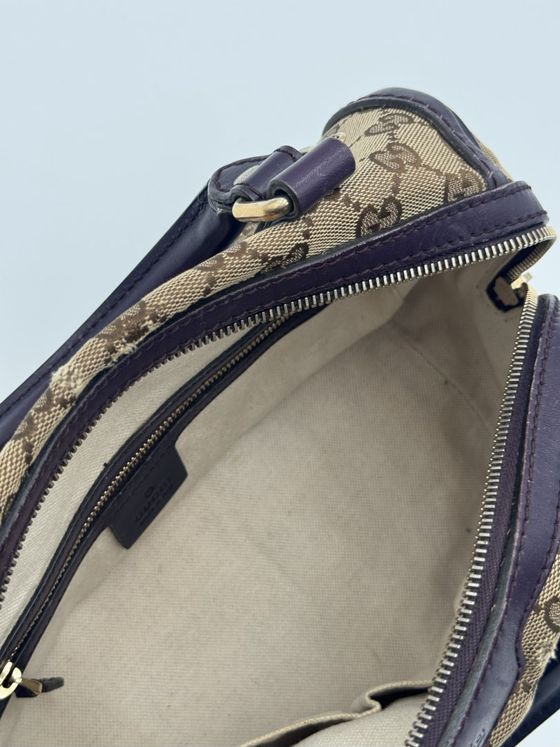 Gucci Canvas Boston Bag