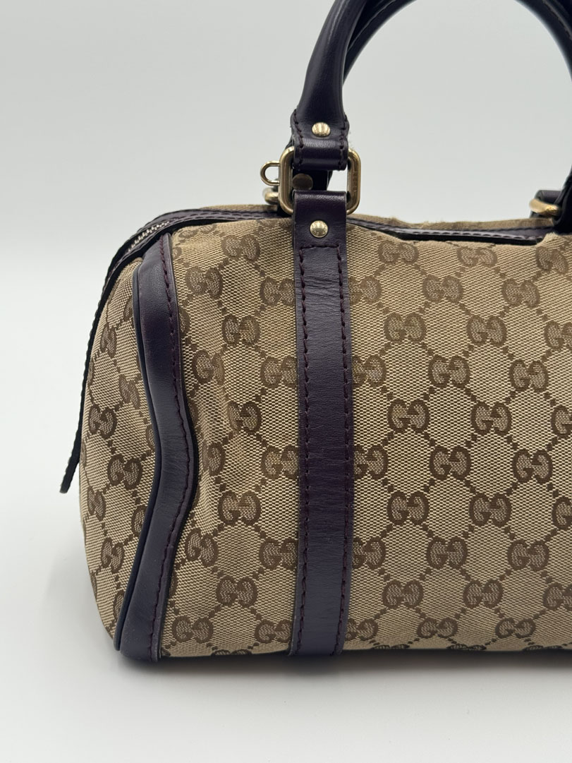 Gucci Canvas Boston Bag