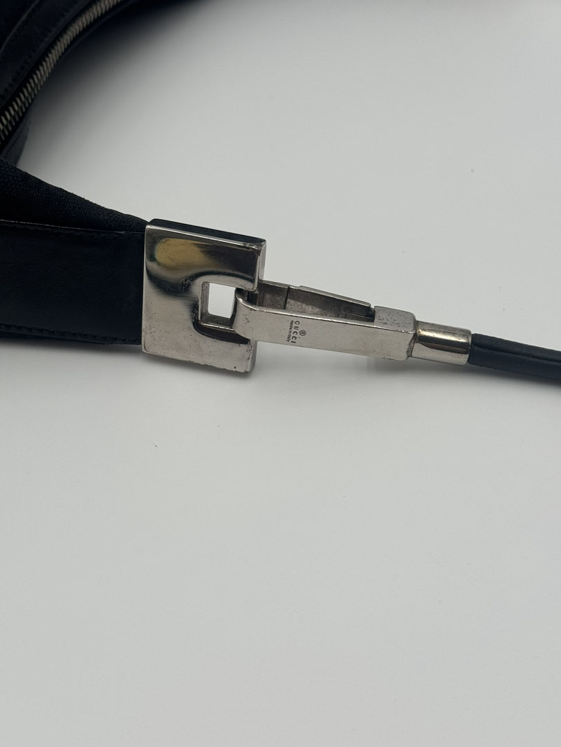 Gucci Black GG Canvas Shoulder Bag - Image 11